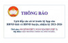 THÔNG BÁO TIẾP XÚC CỬ TRI