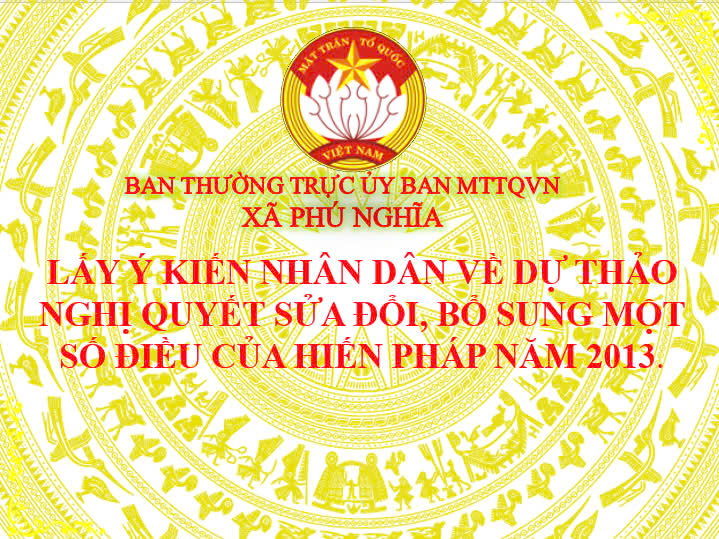 GÓP Ý DỰ THẢO SỬA ĐỔI HIẾN PHÁP NĂM 2013!